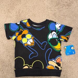Disney Kids Black and Blue Graphic T-Shirt